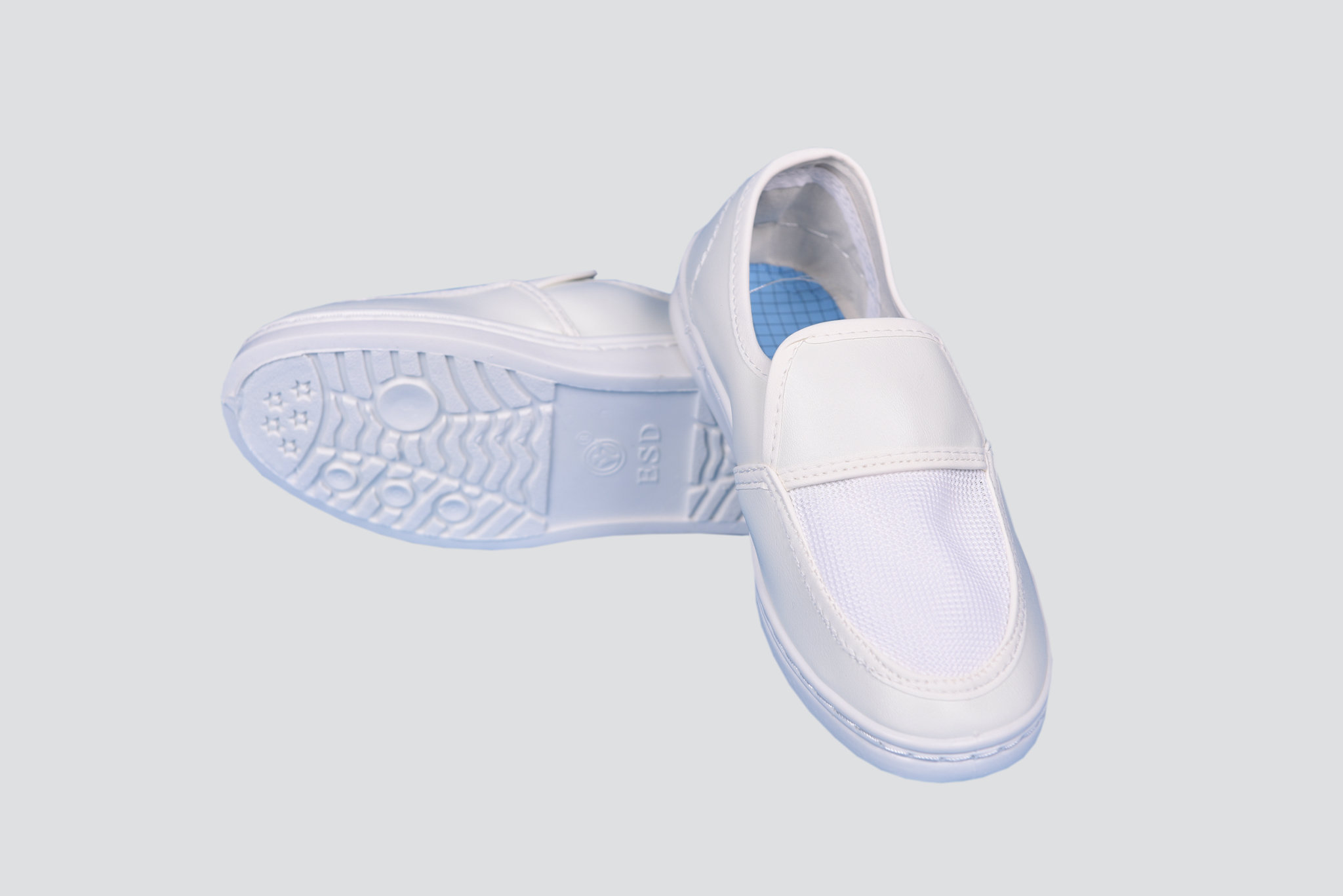 PVC皮革单孔网眼鞋YY-B4011